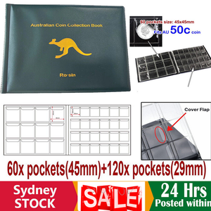NNEDSZ 180 Coin Holder Collection Storage Collecting Money Penny Pockets Album Book AU
