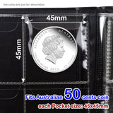 NNEDSZ 180 Coin Holder Collection Storage Collecting Money Penny Pockets Album Book AU
