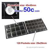 NNEDSZ 180 Coin Holder Collection Storage Collecting Money Penny Pockets Album Book AU