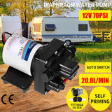NNEDSZ 12V Caravan Water Pump High Pressure Self-priming rv Camping Boat 70PSI 20.8L/M