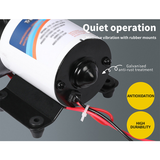 NNEDSZ 12V Caravan Water Pump High Pressure Self-priming rv Camping Boat 70PSI 20.8L/M