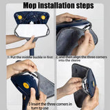 NNEDSZ Rag for 360 rotatable adjustable triangle lazy cleaning mop AU