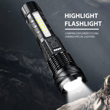 NNEDSZ Super Bright 30W 14LED Flashlight White Laser Tactical Torch Lamp for Camping AU