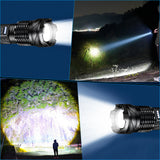 NNEDSZ Super Bright 30W 14LED Flashlight White Laser Tactical Torch Lamp for Camping AU