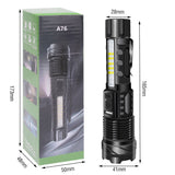 NNEDSZ Super Bright 30W 14LED Flashlight White Laser Tactical Torch Lamp for Camping AU