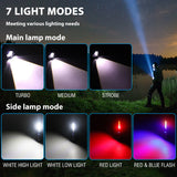 NNEDSZ Super Bright 30W 14LED Flashlight White Laser Tactical Torch Lamp for Camping AU