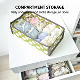 NNEDSZ 2Pcs 10 Grids Underwear Sock Panties Drawer Storage Bag Organizer Wardrobe Box