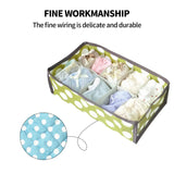 NNEDSZ 2Pcs 10 Grids Underwear Sock Panties Drawer Storage Bag Organizer Wardrobe Box