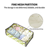 NNEDSZ 2Pcs 10 Grids Underwear Sock Panties Drawer Storage Bag Organizer Wardrobe Box