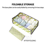 NNEDSZ 2Pcs 10 Grids Underwear Sock Panties Drawer Storage Bag Organizer Wardrobe Box