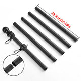 NNEDSZ 1.8M Flag Pole Kit Stainless Steel Flag Pole Kit Swivel Flagpole Ring for House