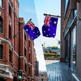 NNEDSZ 1.8M Flag Pole Kit Stainless Steel Flag Pole Kit Swivel Flagpole Ring for House