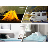 NNEDSZ 7 Zone Memory Foam Topper Mattress Toppers Cool Gel Pad Mat Medium Firm 8cm Thick 183cm x 203cm