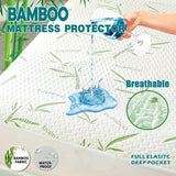 NNEDSZ Waterproof Bamboo Fully Fitted Mattress Protector King Single