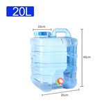 NNEDSZ Portable Water Bucket 20L Camping Water Container Outlet Tap Barrel Outdoor