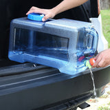 NNEDSZ Portable Water Bucket 20L Camping Water Container Outlet Tap Barrel Outdoor
