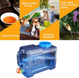 NNEDSZ Portable Water Bucket 20L Camping Water Container Outlet Tap Barrel Outdoor