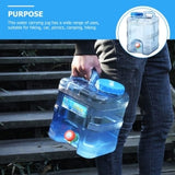 NNEDSZ Portable Water Bucket 20L Camping Water Container Outlet Tap Barrel Outdoor