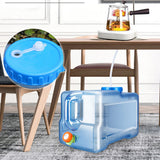 NNEDSZ Portable Water Bucket 20L Camping Water Container Outlet Tap Barrel Outdoor