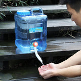 NNEDSZ Portable Water Bucket 20L Camping Water Container Outlet Tap Barrel Outdoor