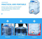 NNEDSZ Portable Water Bucket 20L Camping Water Container Outlet Tap Barrel Outdoor