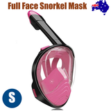 NNEDSZ Pink Full Face Snorkel Mask Swimming Breath Dry Diving Goggle Scuba Glass Anti-Fog AU S
