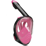 NNEDSZ Pink Full Face Snorkel Mask Swimming Breath Dry Diving Goggle Scuba Glass Anti-Fog AU S