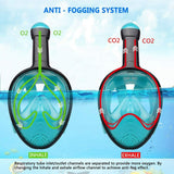 NNEDSZ Pink Full Face Snorkel Mask Swimming Breath Dry Diving Goggle Scuba Glass Anti-Fog AU S