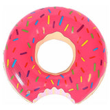 NNEDSZ Pink Inflatable Giant Donut Raft Swim Ring Float Swimming Pool Beach Lounge Pink Coff 120CM