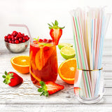 NNEDSZ BPA-Free Multi Colored Straws Bendable Disposable Drinking Plastic Party Straws
