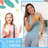 NNEDSZ BPA-Free Multi Colored Straws Bendable Disposable Drinking Plastic Party Straws
