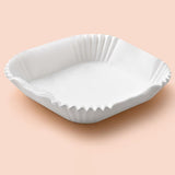 NNEDSZ 50PCS  Square white Box Air Fryer Disposable Paper Liner Non-Stick Pan Parchment Baking Paper