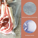 NNEDSZ 1 Roll VACUUM FOOD SEALER BAGS SAVER SEAL ROLLS STORAGE COMMERCIAL HEAT GRADE 20CMX6M
