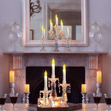 NNEDSZ 6XLED Flameless Candles Light Taper wih Battery Operated Party Wedding