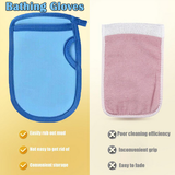 NNEDSZ Blue universal Double-Side Super Soft Exfoliating Bath Mitt Shower Gloves Body Clean