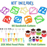 NNEDSZ 45 PCS Sandwich Cutter Kids DIY Toast Mold Bread Food Moulds Xmas Gift