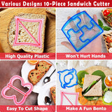 NNEDSZ 45 PCS Sandwich Cutter Kids DIY Toast Mold Bread Food Moulds Xmas Gift