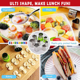 NNEDSZ 45 PCS Sandwich Cutter Kids DIY Toast Mold Bread Food Moulds Xmas Gift
