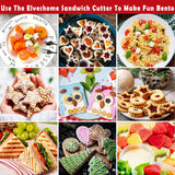 NNEDSZ 45 PCS Sandwich Cutter Kids DIY Toast Mold Bread Food Moulds Xmas Gift