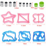 NNEDSZ 45 PCS Sandwich Cutter Kids DIY Toast Mold Bread Food Moulds Xmas Gift