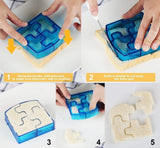 NNEDSZ 45 PCS Sandwich Cutter Kids DIY Toast Mold Bread Food Moulds Xmas Gift
