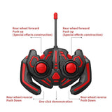 NNEDSZ Blue 360 Rotating Crazy Jumping Car with Light Music Remote Control RC Stunt Car AU