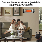 NNEDSZ Infrared Electric Wall Heater Patio Bathroom Heat Waterproof Strip with Remote