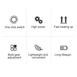 NNEDSZ Infrared Electric Wall Heater Patio Bathroom Heat Waterproof Strip with Remote