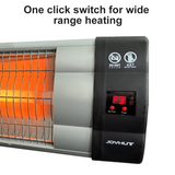 NNEDSZ Infrared Electric Wall Heater Patio Bathroom Heat Waterproof Strip with Remote