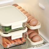 NNEDSZ Automatic Roll-Down Double-layer Egg Dispenser Egg Storage Rack Kitchen