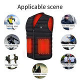 NNEDSZ S Electric Vest Heated Jacket USB Thermal Warm Heat Pad Winter Body Warmer Unisex