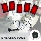 NNEDSZ S Electric Vest Heated Jacket USB Thermal Warm Heat Pad Winter Body Warmer Unisex