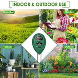 NNEDSZ 1x Soil PH Tester Water Moisture 3 in 1 Test Meter Kit For Garden Plant Testing