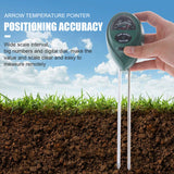 NNEDSZ 1x Soil PH Tester Water Moisture 3 in 1 Test Meter Kit For Garden Plant Testing